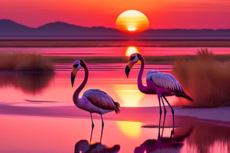 pink birds