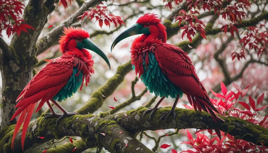 pink birds