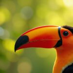 birds with orange beaks