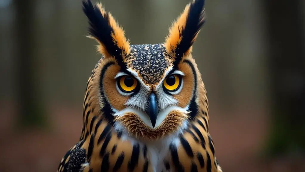 distinguishing characteristics of owls