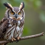 small owl with tufts