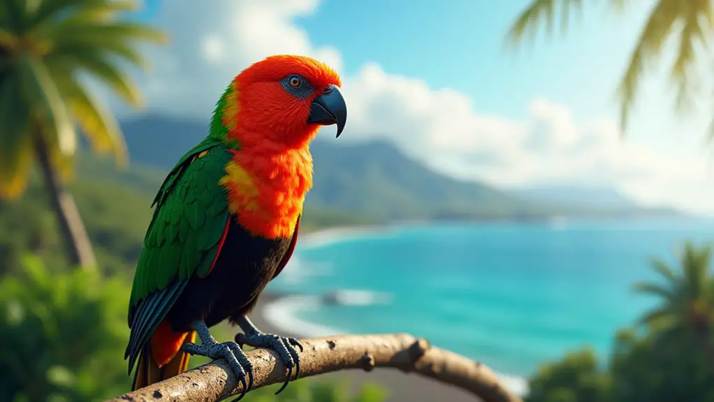 vibrant avian hawaiian gems