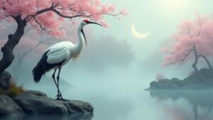 crane s sacred asian significance