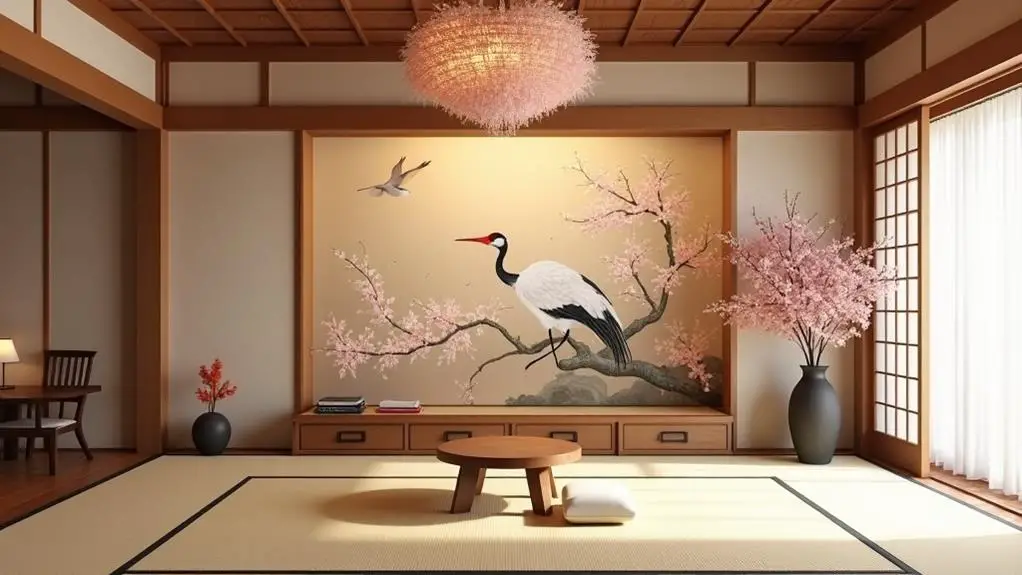 elegant serenity with cranes