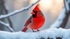 vibrant plumage of finches