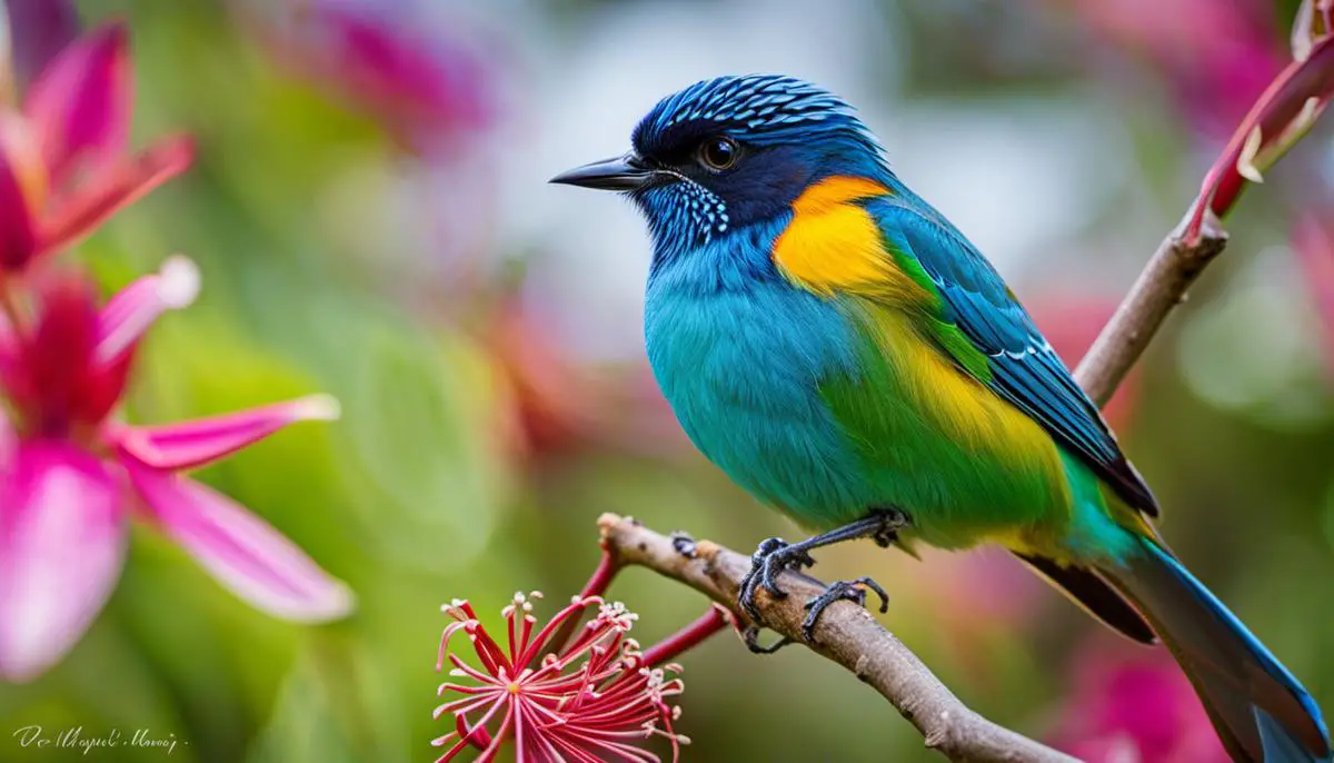 A colorful image of native bird species found in Maui